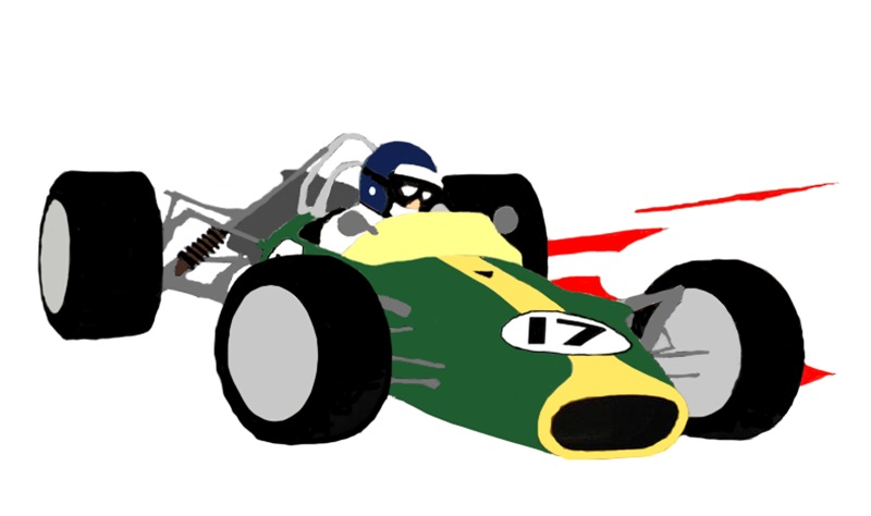 Illustration for article titled "A Grand Prix car should win the race...
